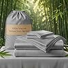 Luxury Sheet Set, Genuine 100% Organic Viscose Derived from Bamboo, Cooling & Breathable, Silky Soft, Bedding Sheets & Pillowcases（副本）（副本）（副本）（副本）（副本）（副本）