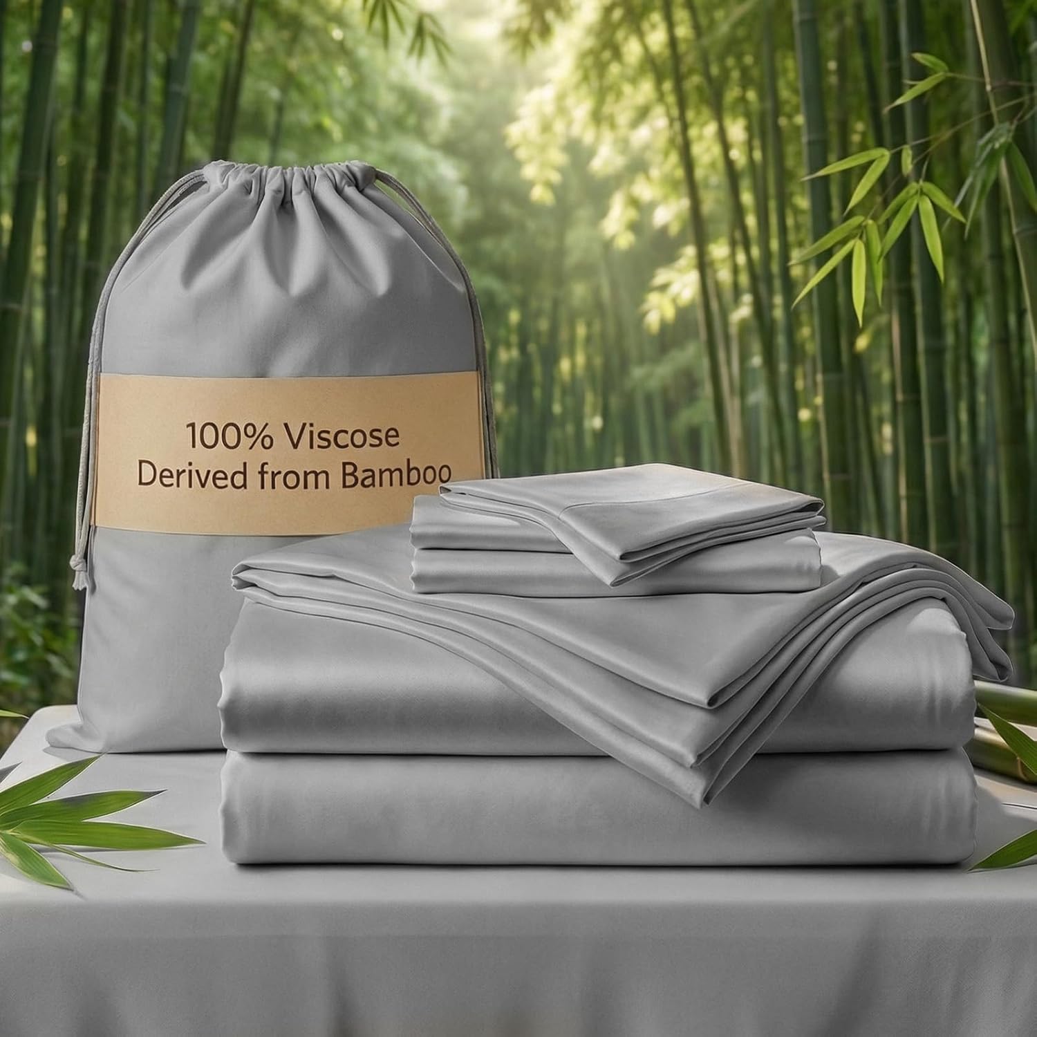 Real 100% Viscose Derived from Bamboo Sheets Set