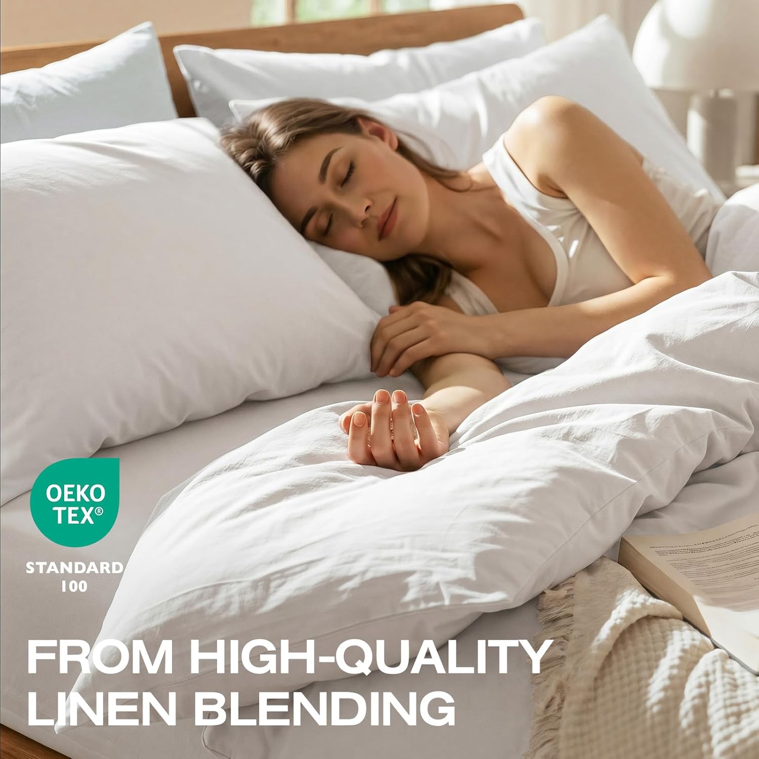 100% Pure French Flax Linen Blend Duvet Cover Set