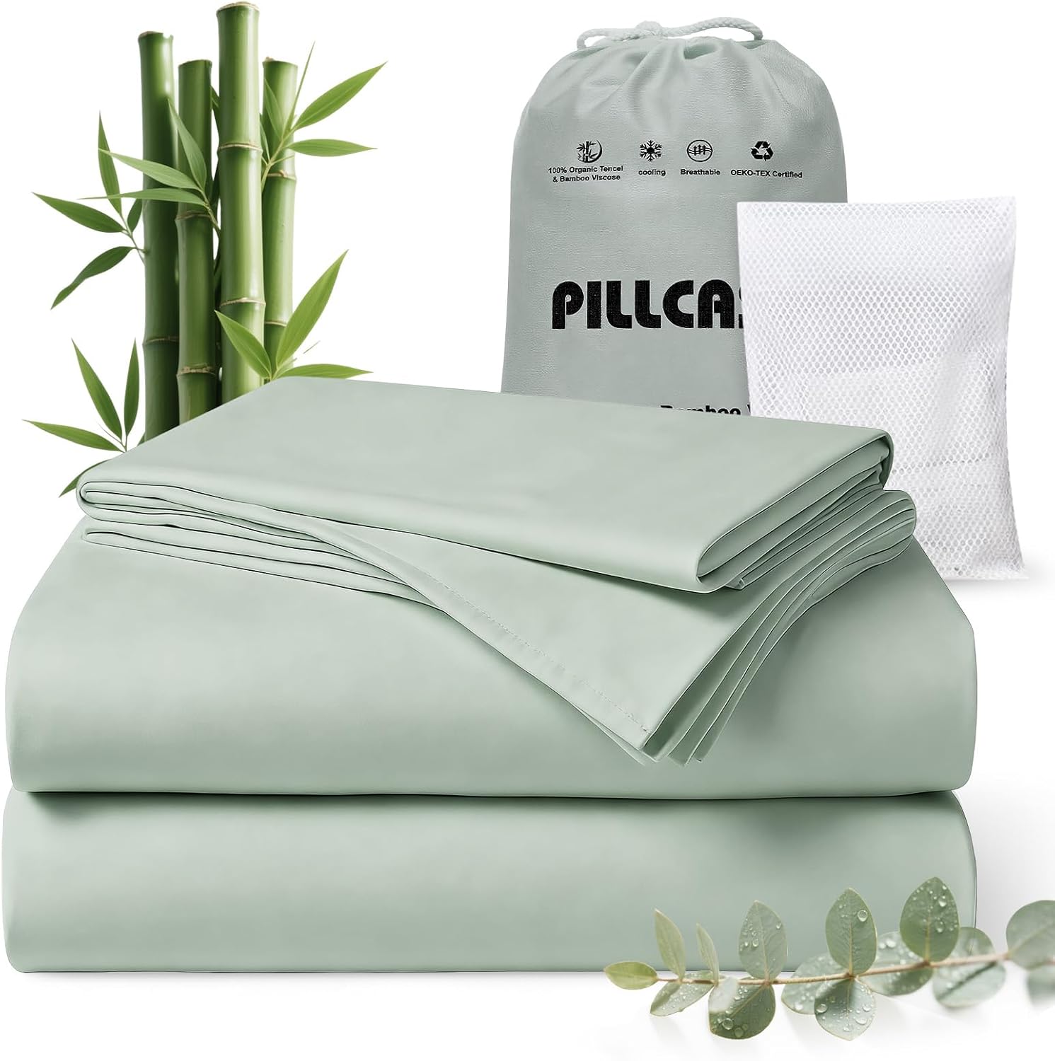 Luxury Organic Tencel & Viscose from Bamboo Cooling Sheet Set
