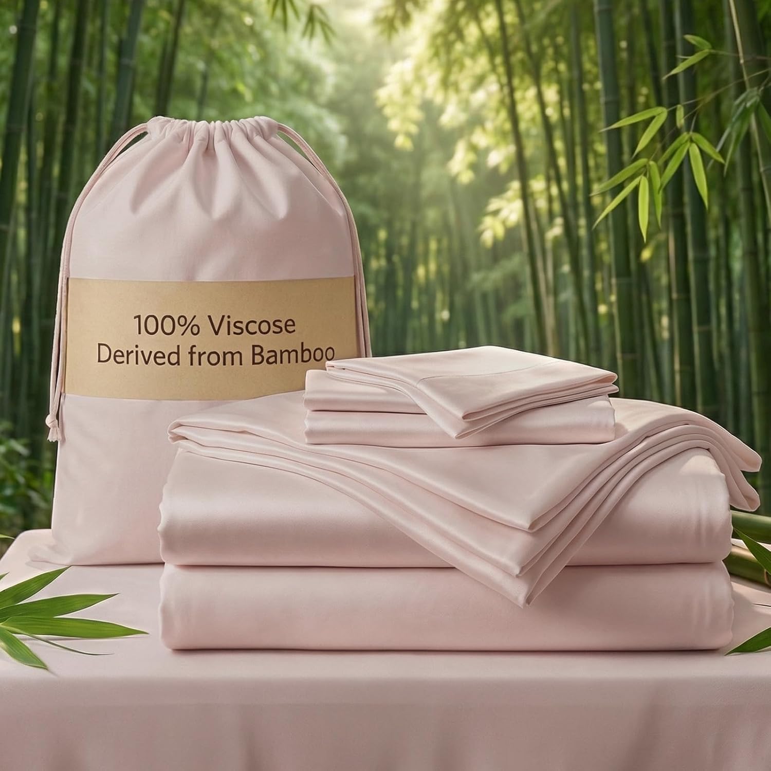 Real 100% Viscose Derived from Bamboo Sheets Set