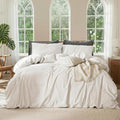 100% Pure French Flax Linen Blend Duvet Cover Set