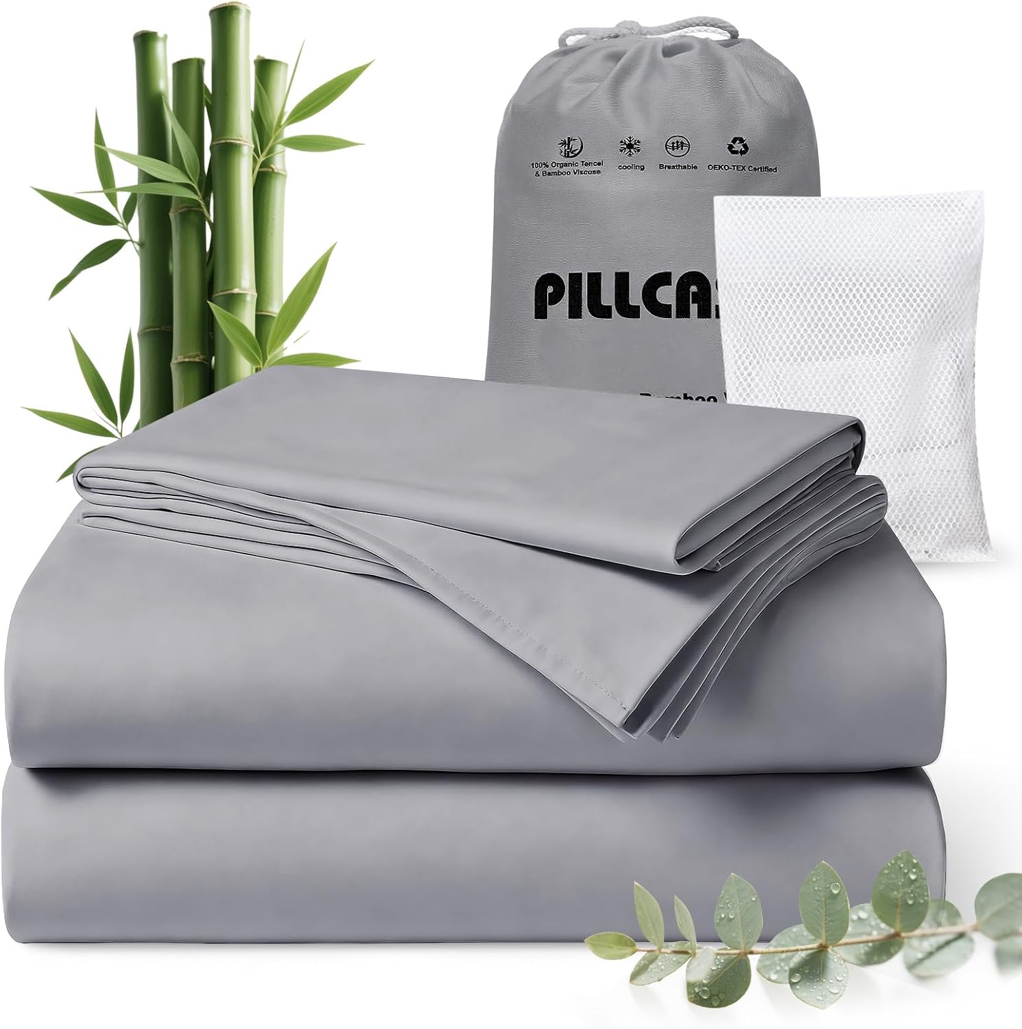 Luxury Organic Tencel & Viscose from Bamboo Cooling Sheet Set