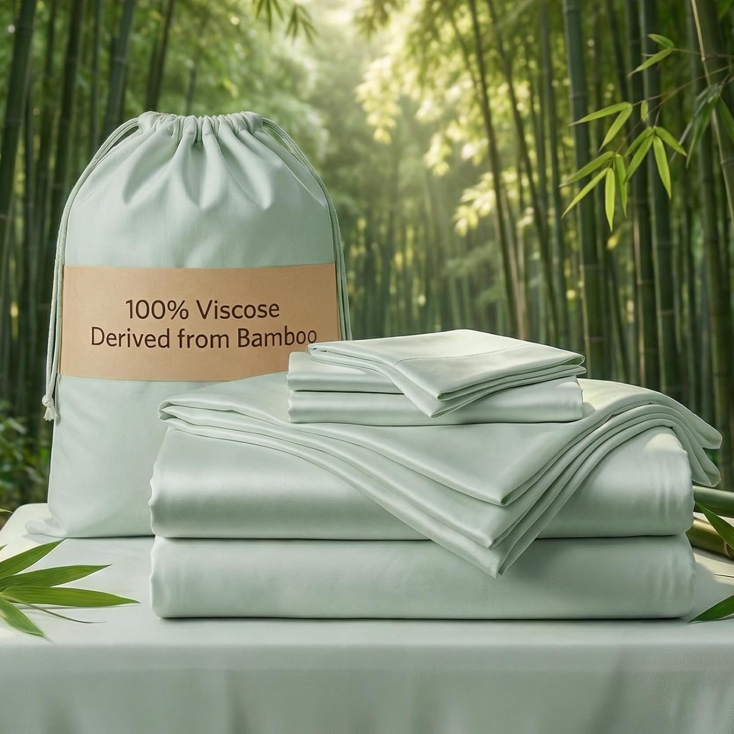 Real 100% Viscose Derived from Bamboo Sheets Set