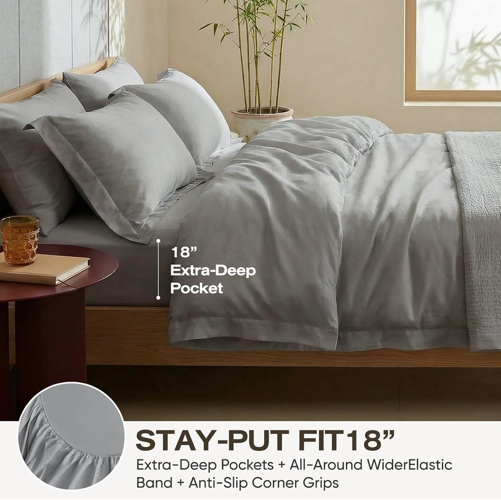 Real 100% Viscose Derived from Bamboo Sheets Set
