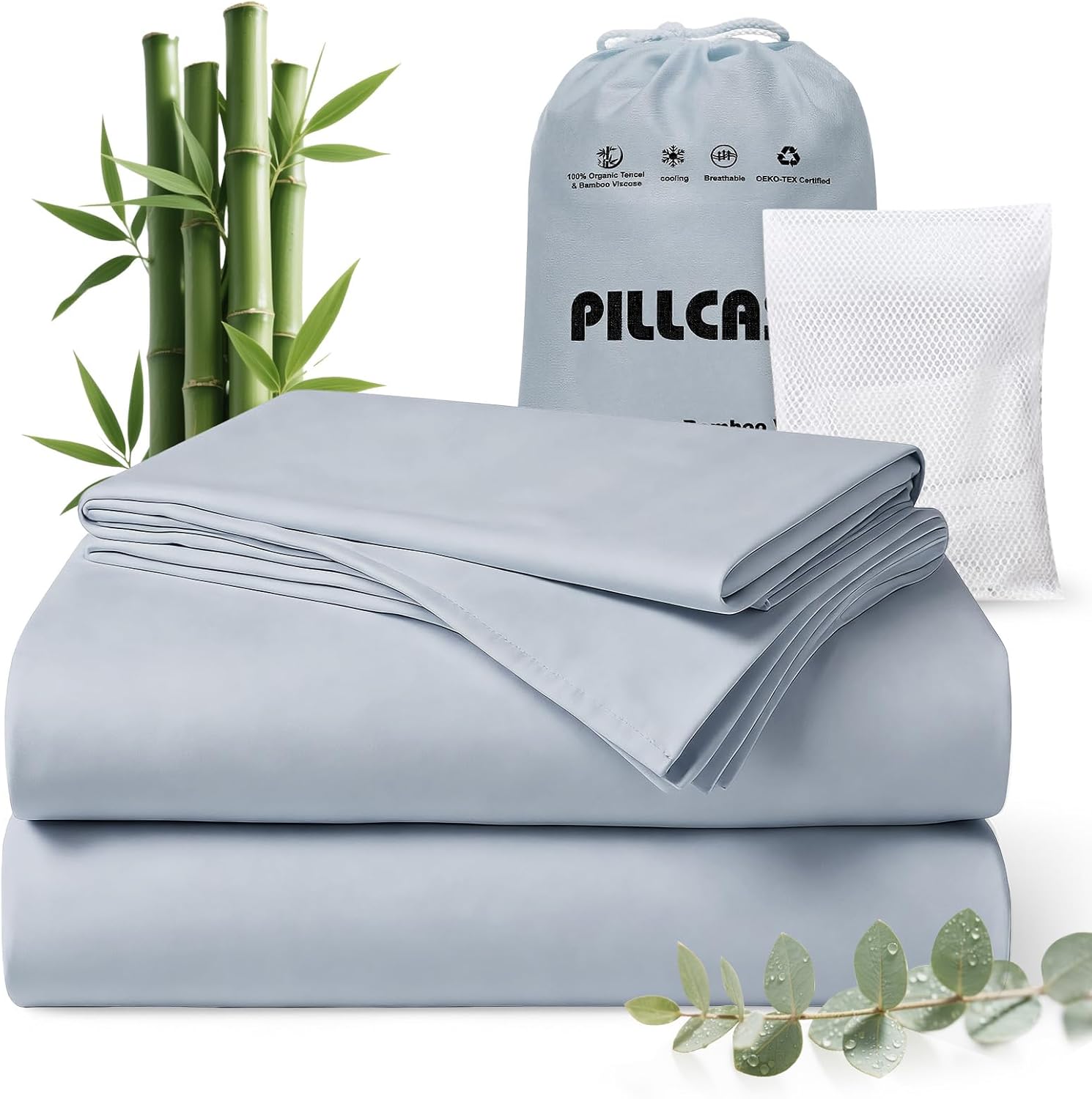 Luxury Organic Tencel & Viscose from Bamboo Cooling Sheet Set