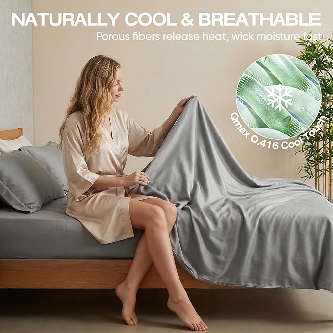 Real 100% Viscose Derived from Bamboo Sheets Set