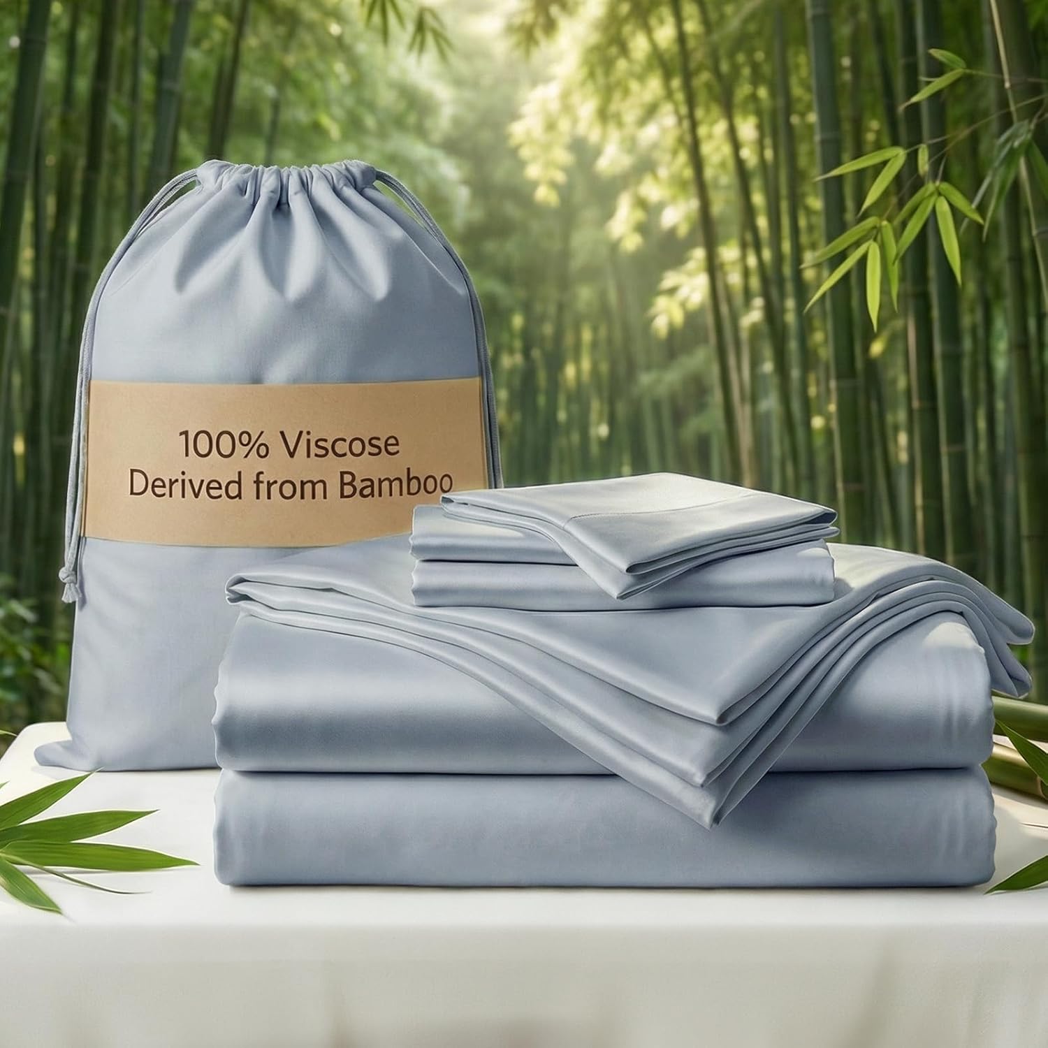 Real 100% Viscose Derived from Bamboo Sheets Set
