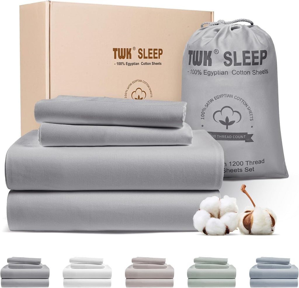 1200 TC 100% Egyptian Long-Staple Cotton Sheets