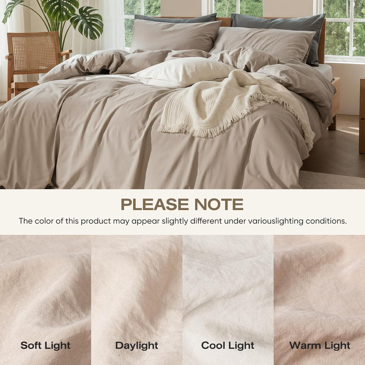 100% Pure Linen Blend Sheets Set-4 Piece