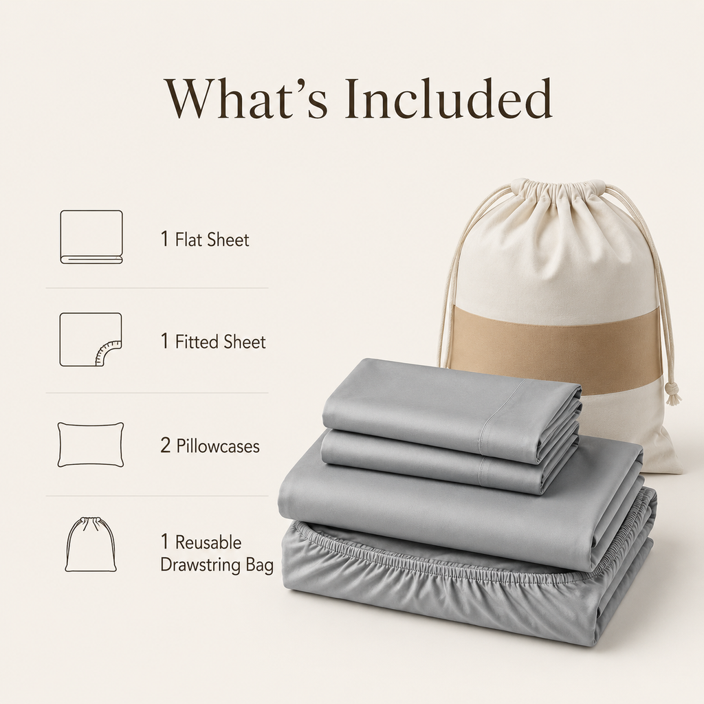 TWK® Real 100% Viscose Derived from Bamboo Sheets Set