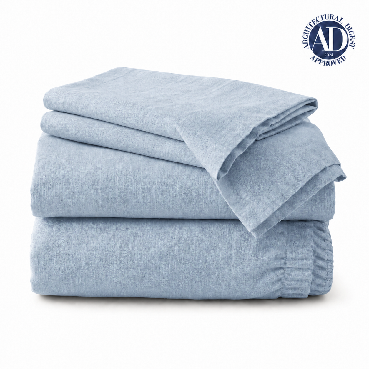 100% Pure Linen Blend Sheets Set-4 Piece